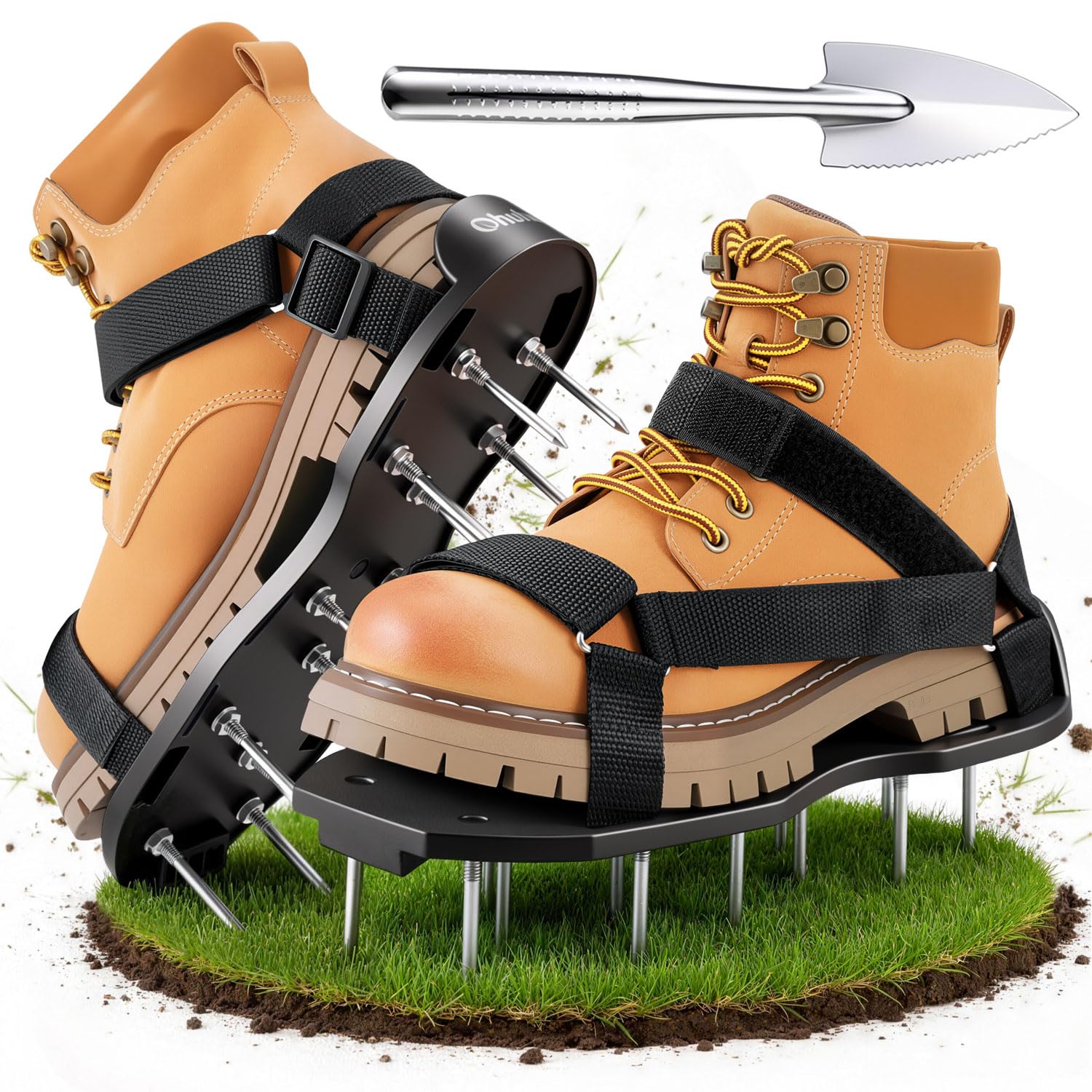 Amazon.com : Ohuhu Lawn Aerator Shoes with Stainless Steel Shovel